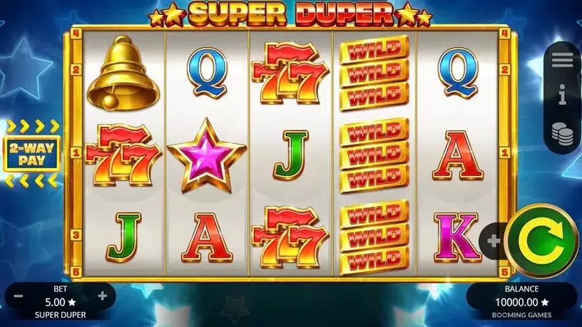 Super Duper slot screenshot 1