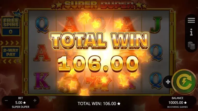Super Duper slot screenshot 4