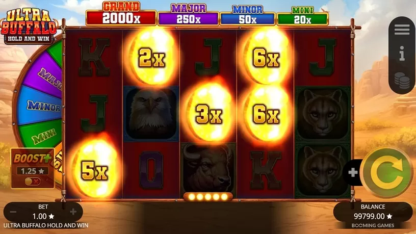 Ultra Buffalo Hold and Win slot screenshot 2