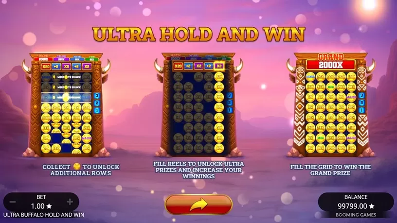 Ultra Buffalo Hold and Win slot screenshot 3