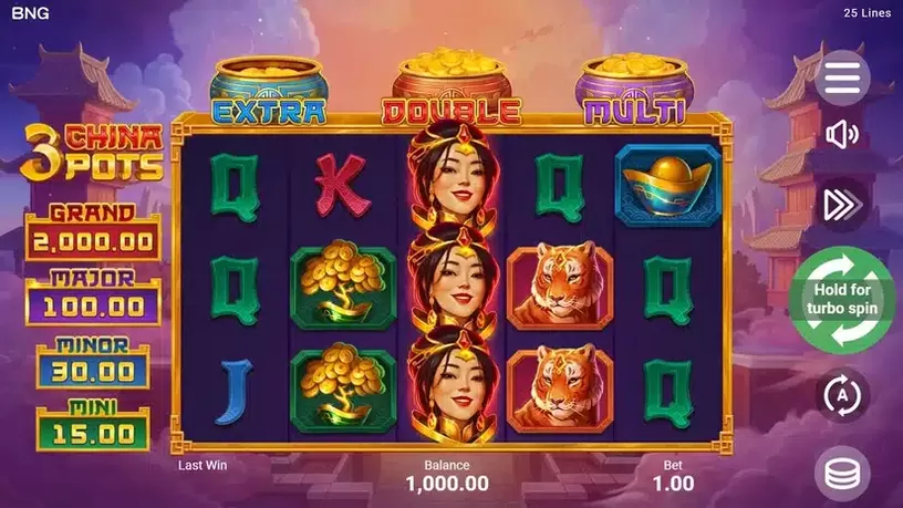 3 China Pots slot screenshot 1