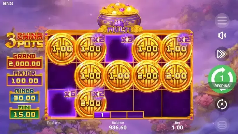 3 China Pots slot screenshot 5