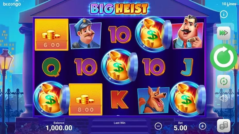 Big Heist slot screenshot 1