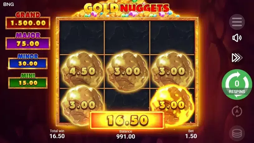 Gold Nuggets slot screenshot 5