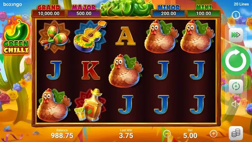 Green Chilli slot screenshot 1