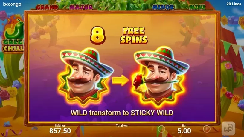 Green Chilli slot screenshot 8