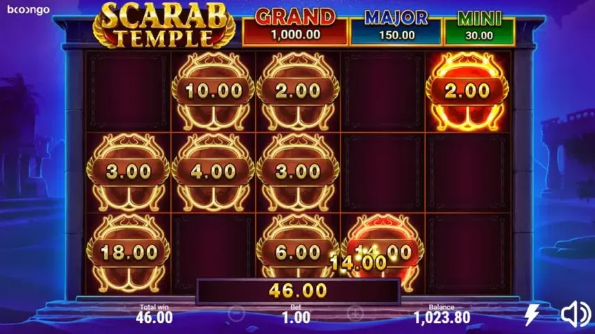 Scarab Temple slot screenshot 3