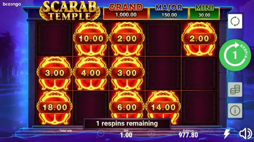 Scarab Temple slot screenshot 2