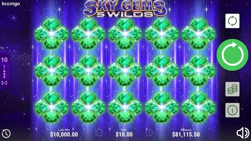Sky Gems: 5 Wilds slot screenshot 5