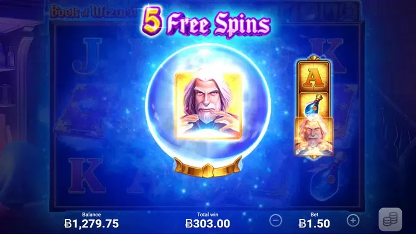 Book of Wizard: Crystal Chance slot screenshot 3