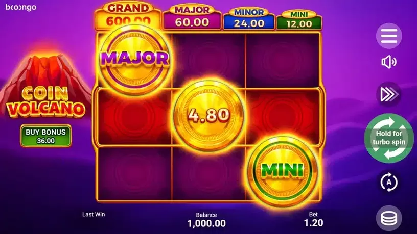 Coin Volcano slot screenshot 1