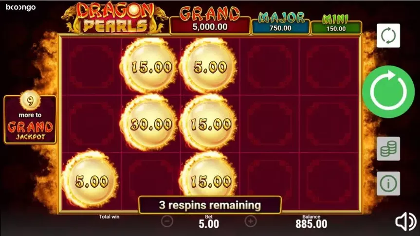 Dragon Pearls: Hold & Win slot screenshot 5