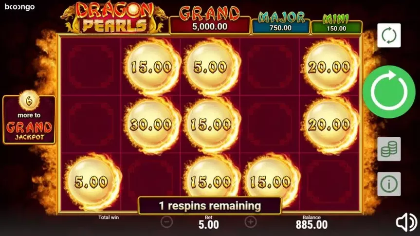 Dragon Pearls: Hold & Win slot screenshot 6