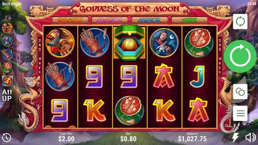 Goddess of the Moon slot screenshot 2