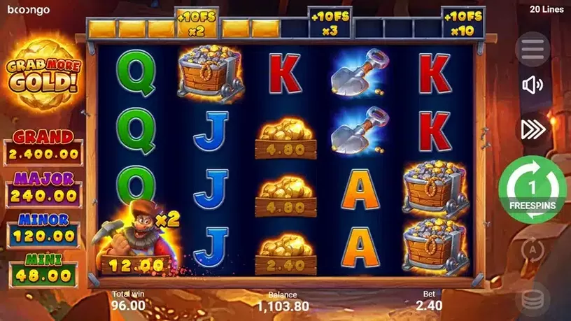 Grab more Gold! slot screenshot 7