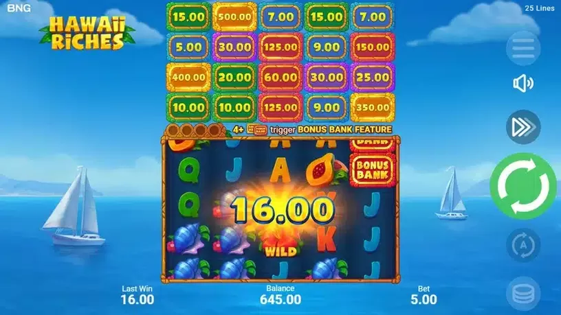 Hawaii Riches slot screenshot 4