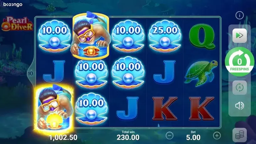 Pearl Diver slot screenshot 7
