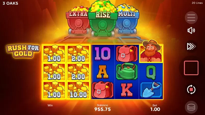 Rush for Gold slot screenshot 4