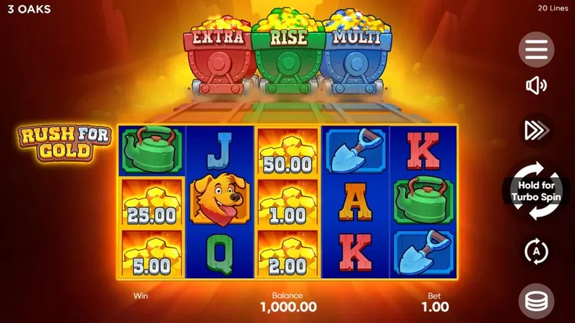 Rush for Gold slot screenshot 1