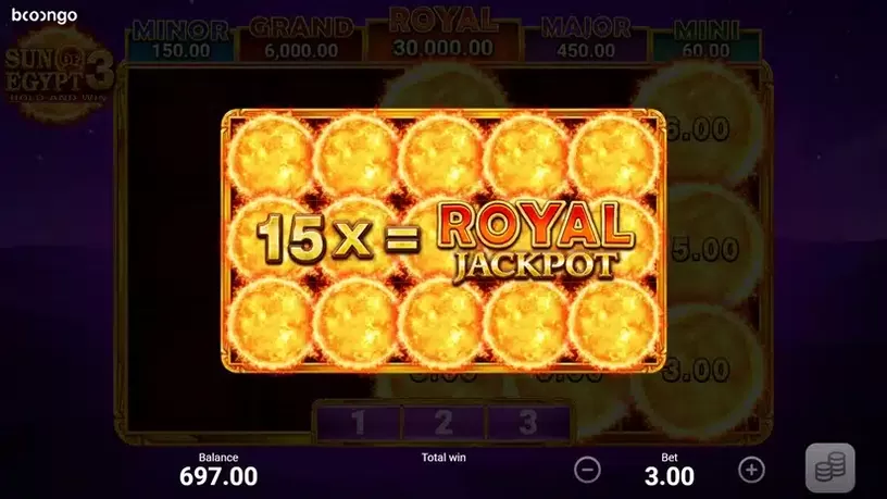 Sun of Egypt 3 slot screenshot 5