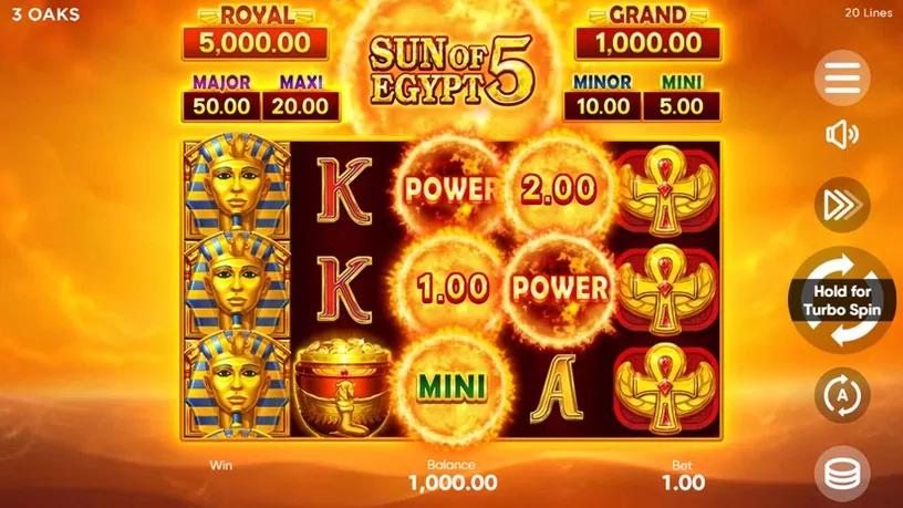 Sun of Egypt 5 slot screenshot 1