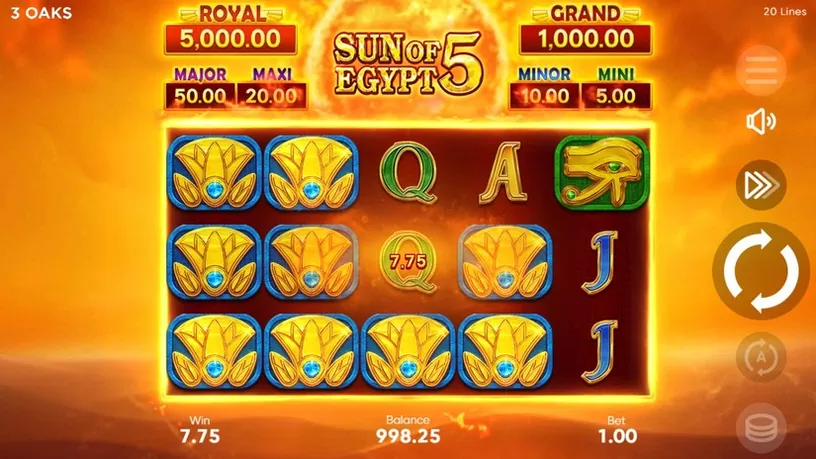 Sun of Egypt 5 slot screenshot 3