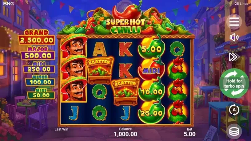 Super Hot Chilli slot screenshot 1