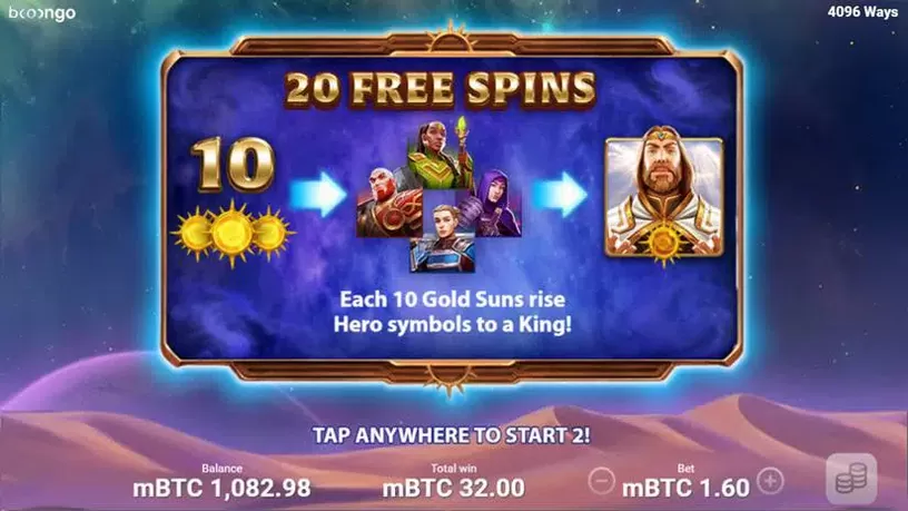 The King of Heroes slot screenshot 2