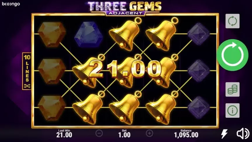 Three Gems slot screenshot 3