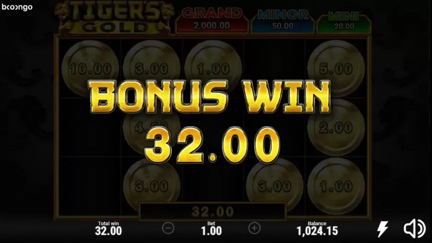 Tigers Gold slot screenshot 4