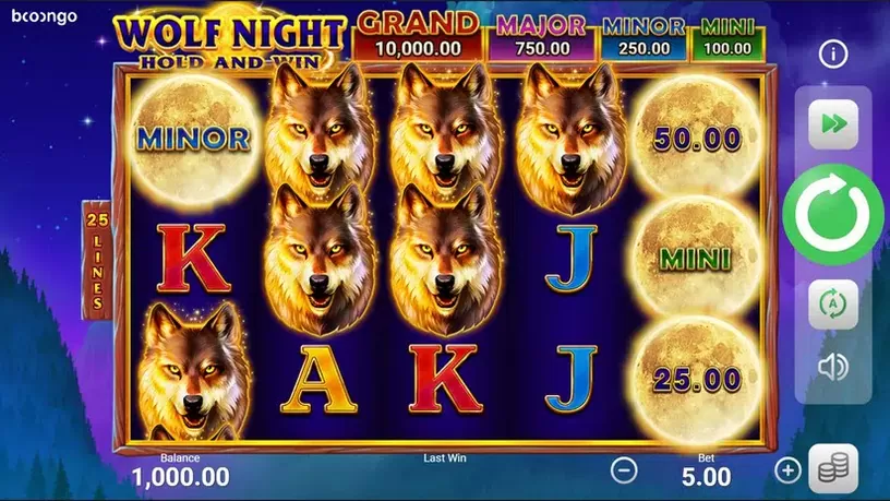 Wolf Night slot screenshot 1