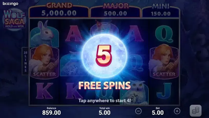 Wolf Saga slot screenshot 3