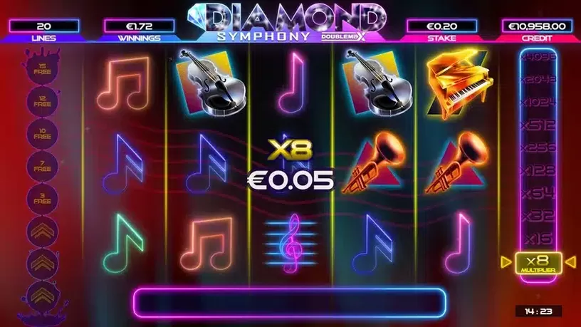 Diamond Symphony DoubleMax slot screenshot 4