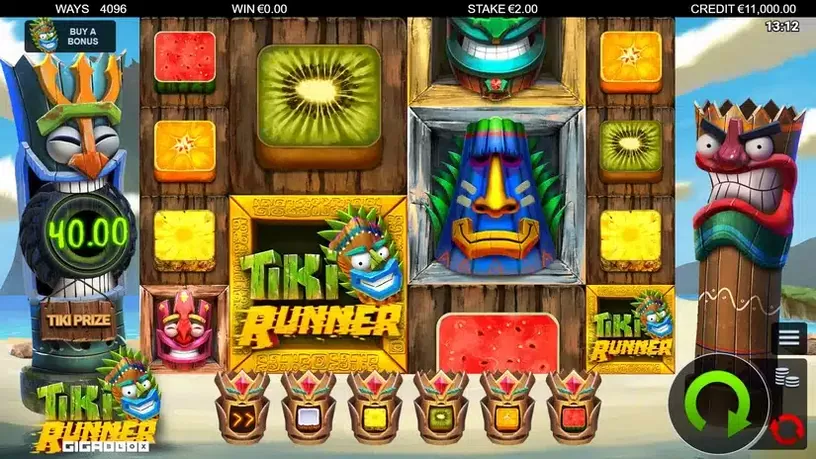 Tiki Runner GigaBlox slot screenshot 1