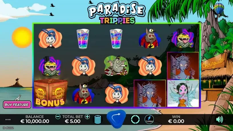 Paradise Trippies slot screenshot 1