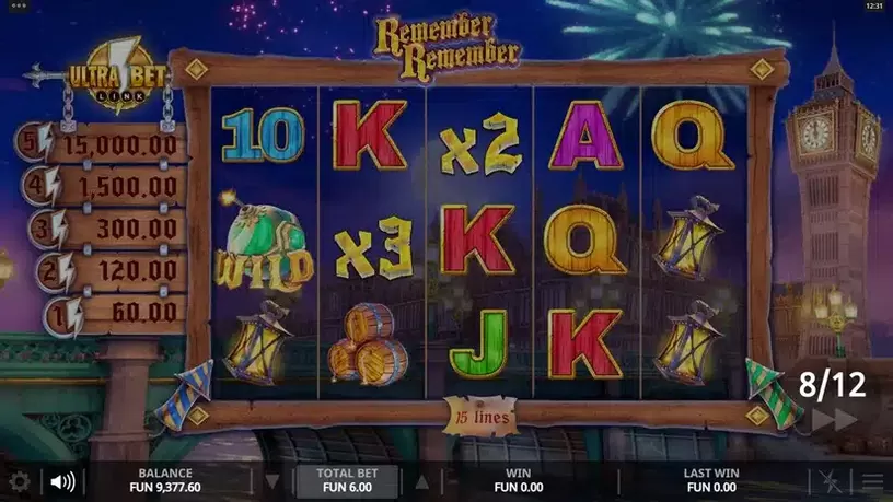 Remember Remember slot screenshot 5