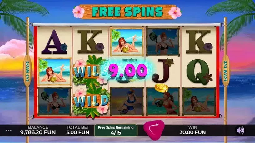 Beach Tennis slot screenshot 4