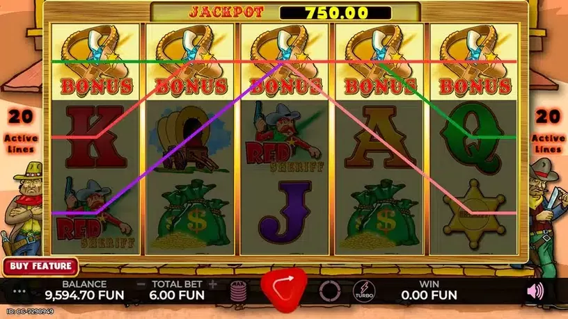 Red Sheriff slot screenshot 4