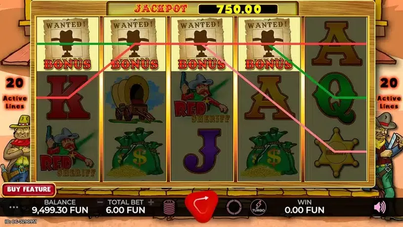 Red Sheriff slot screenshot 6