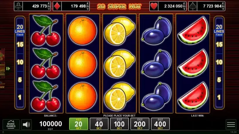 20 Super Hot slot screenshot 1
