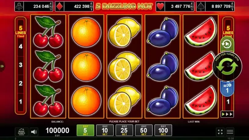 5 Dazzling Hot slot screenshot 1