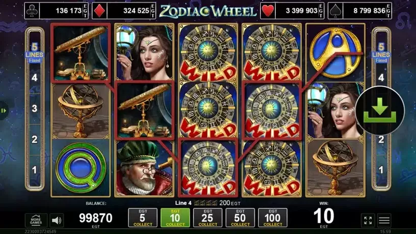 Zodiac Wheel slot screenshot 4