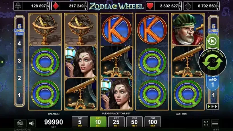 Zodiac Wheel slot screenshot 1