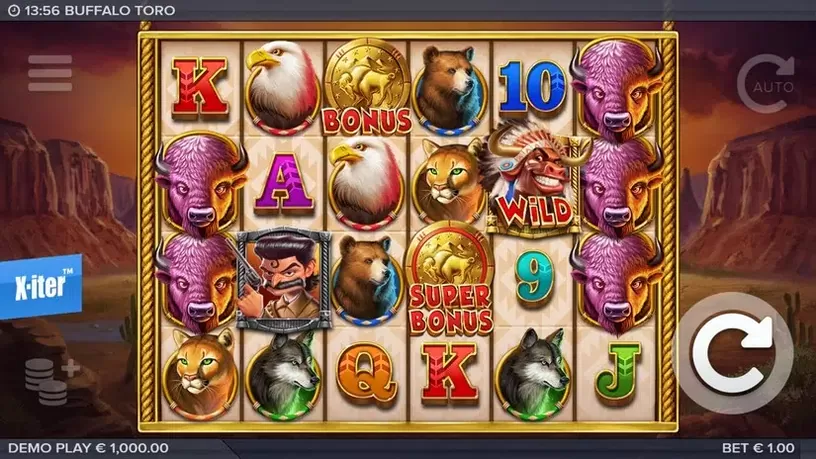 Buffalo Toro slot screenshot 1