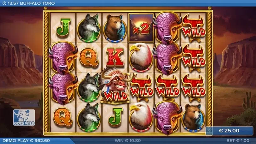 Buffalo Toro slot screenshot 4