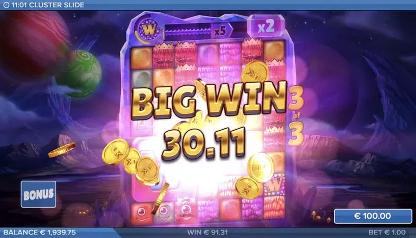 Cluster Slide slot screenshot 1