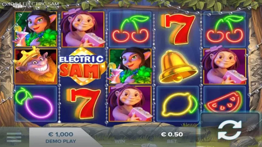 Electric Sam slot screenshot 1