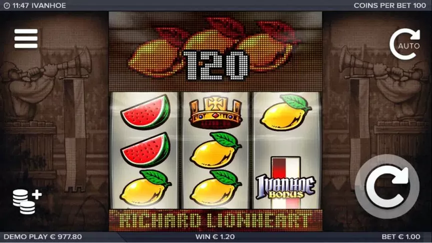 Ivanhoe slot screenshot 4
