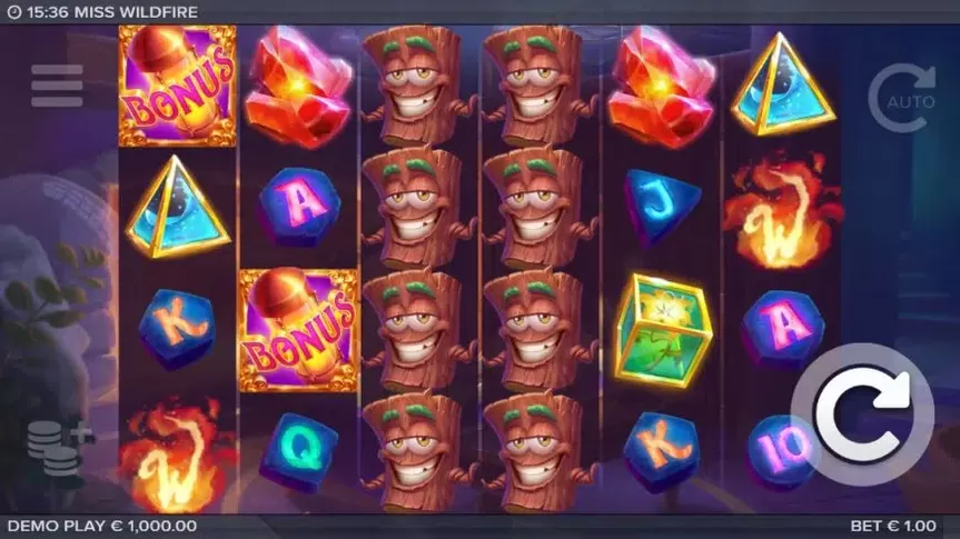 Miss Wildfire slot screenshot 1