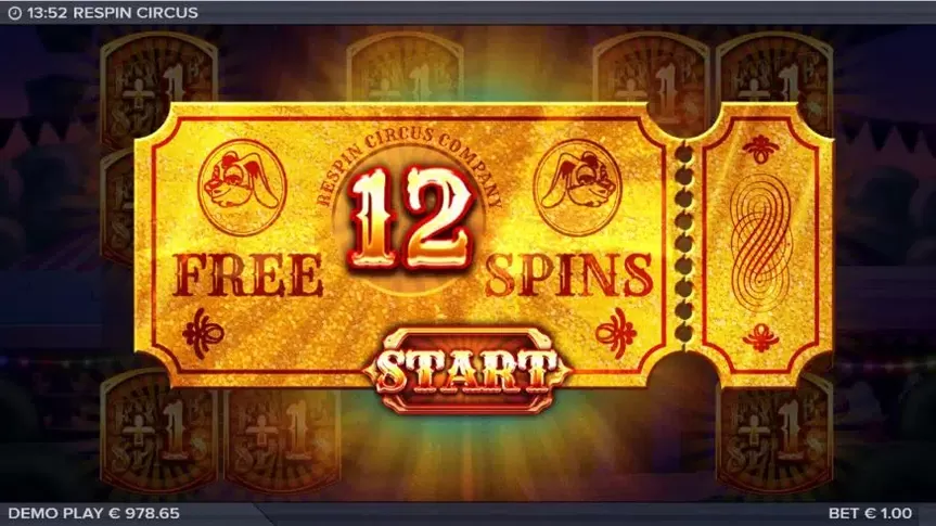 Respin Circus slot screenshot 6